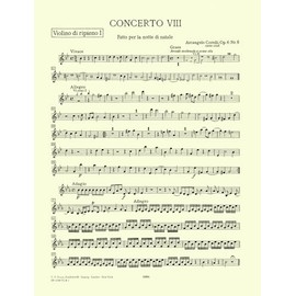Concerto Grosso Op. 6 No. 8 in G (Christmas Concerto): For Strings and Basso Continuo, Part(s) (Edition Peters)