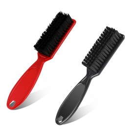 2 Pieces Hairdressing Brush Cleaning Brush Nylon Brush Beard Brush Nail Brush Barber Blades Cleaning Brush Tool for Hair Clippers