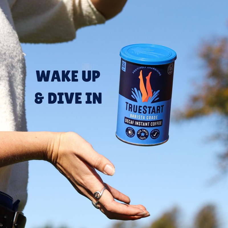 TrueStart Barista Grade DECAF Instant Coffee - 100g (55 Cups),