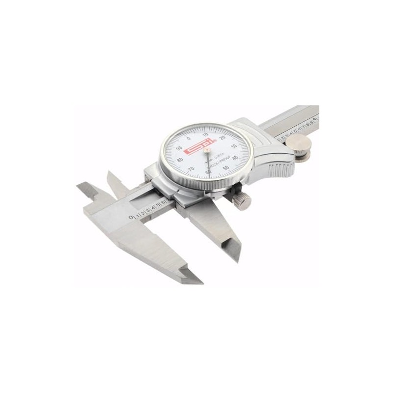 SPI 12-041-0 Smooth-Movement Shockproof Dial Caliper: 0" to 6" Range