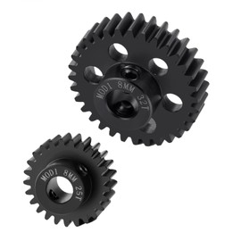 Runup 2pcs/set 8mm Carbon Steel Sprocket M1 22T-39T for 1/5 X-MAXX X MAXX 6S 8S 1/6 XRT Monster 1/10 Arrma HPI E-REVO (25T+32T)