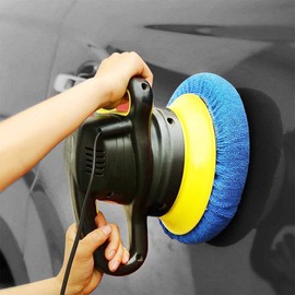 8Pcs Car Polisher Pad Bonnet Set Soft Microfiber Polishing Bonnet Buffer Waxer Auto Care Buffing Pad Cover for Car Polisher Buffer Waxers Bonnet (5-6 Inch)