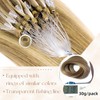 MioYio Microlink Hair Extensions Human Hair #18613 Blonde Highlight Bleach