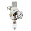 1/4 Zoll Luftfilter-Druckregler, Luftkompressor-Wasserabscheider mit Manometer AW2000-02