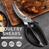 ECO-WILL Heavy Duty Kitchen Poultry Shears with 2 Springs, Non-Slip