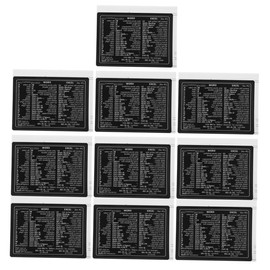 DIYEAH 1set Laptop Decals Computer Stickers for Laptop Hotkeys Reference Guide Spreadsheets 10pcs