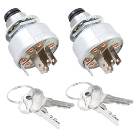 Dokili Starter Ignition Switch for John Deere Gator 4x2 4x4 6x4 SR95 Military CS CX TH TS TX RSX XUV RSX850i RSX860i XUV620i XUV625i XUV825i XUV850D Sport Turf E-Gator HPX with Keys & Carabiner 2Pack