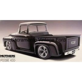 Chip Foose Design 1956 Ford F100 Pickup Truck Poster Hot Rod Custom Art