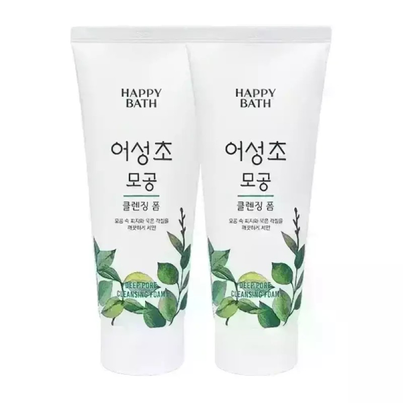 Happybath 해피바스 어성초 모공 클렌징폼 200g x2 Happy Bath Artemisia