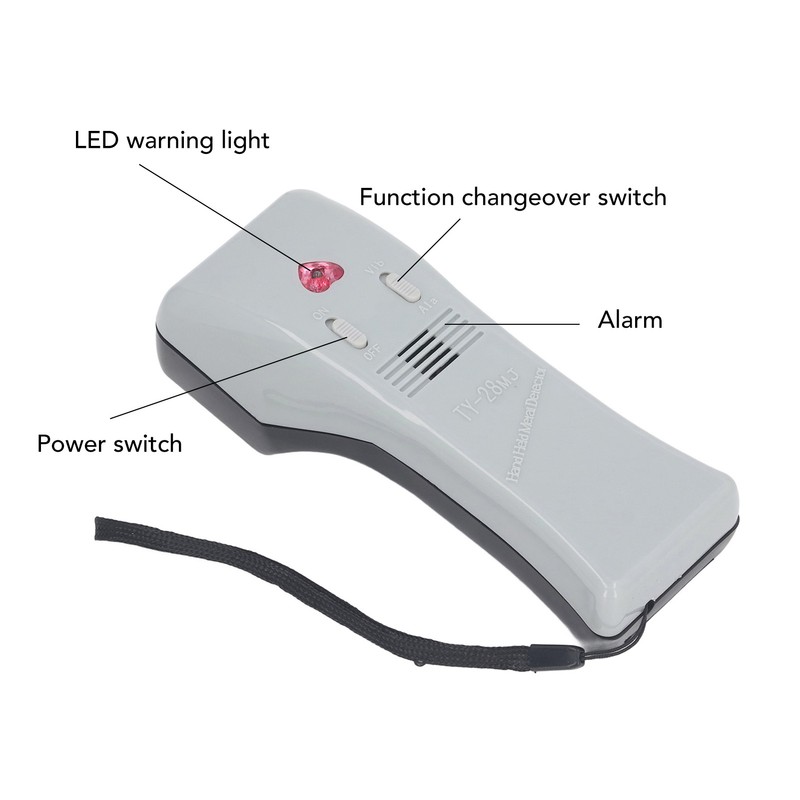 Handheld Needle Detector Magnetic Detective Vibration Sound Alarm High Accuracy