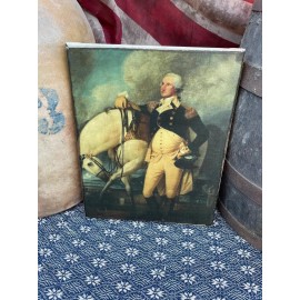 Handmade Primitive Americana Decorative Canvas Print 8x10 Reproduction