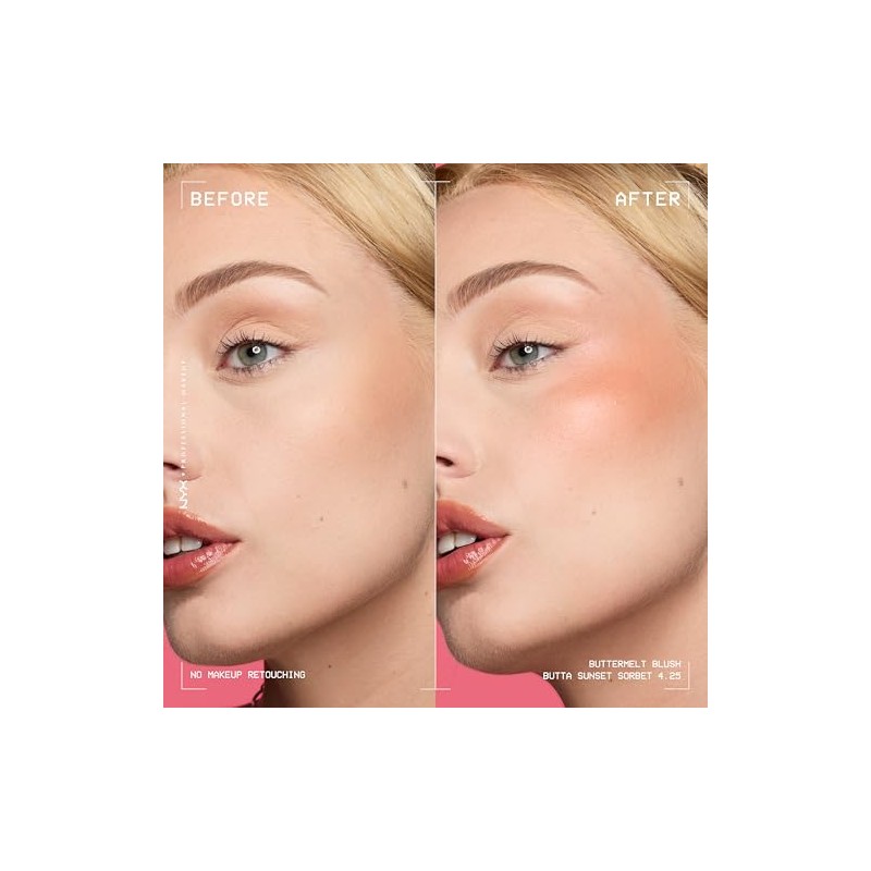 NYX Professional Makeup Buttermelt Blush, Butta Sunset Sorbet