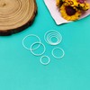200pcs Earrings Beading Hoop 12/15/20/25mm Earring Finding Beading Hoop Earrings
