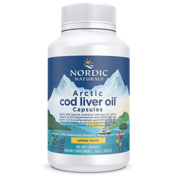 Nordic Naturals Arctic Cod Liver Oil Soft Gel Cap X 180