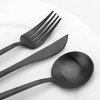 Matte Black Silverware Set, Vanys 20 Piece Stainless Steel Cutlery