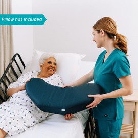 Lunderg Moisture Resistant Pillowcase Replacement for Bedsore Pillow Positioning Wedge - Premium Moisture Resistant Fabric - Pillow NOT Included