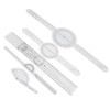 5Pcs Medical Goniometer Transparent Plastic Multifunction Joint Goniometer Set Kit