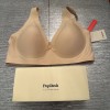 Popilush Wireless Bra Size Large Seamless No Underwire Deep-V T-shirt