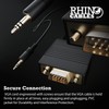rhinocables VGA Cable with Audio Jack 3.5mm Stereo for SVGA