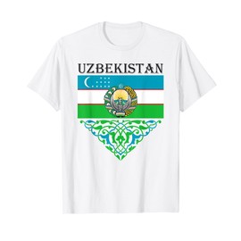 Uzbekistan Uzbek Tashkent Xumo Flag T-Shirt
