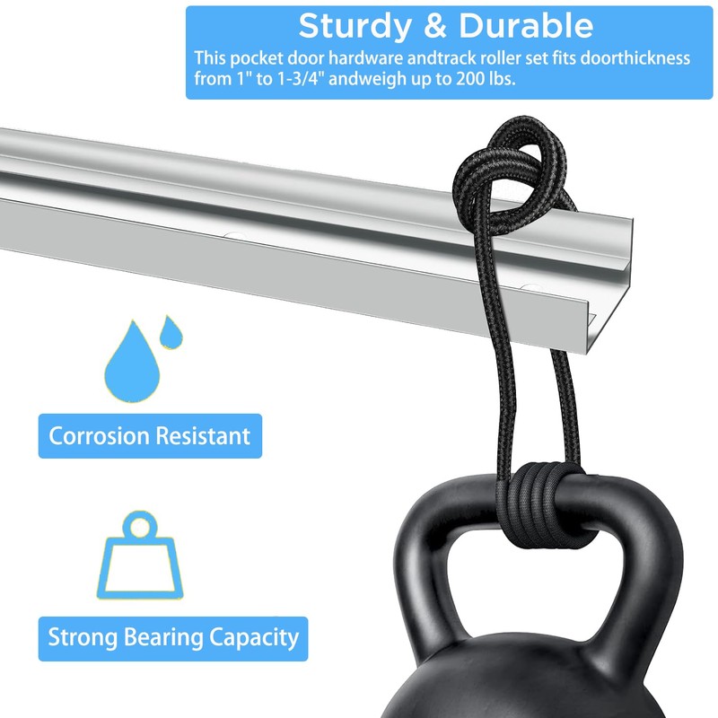 Bifold Door Hardware with Track, Bi-fold Closet Door Hardware Repair