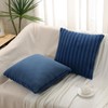 Pallene Faux Fur Plush Throw Pillow Covers 18x18 Set of