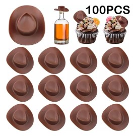 100 Piezas Mini Sombrero De Vaquero Occidental Pequeño