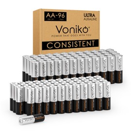 Voniko AA Batteries 96 Pack - Alkaline Double A Battery - Ultra Long-Lasting, Leakproof 1.5v Batteries - 10-Year Shelf Life