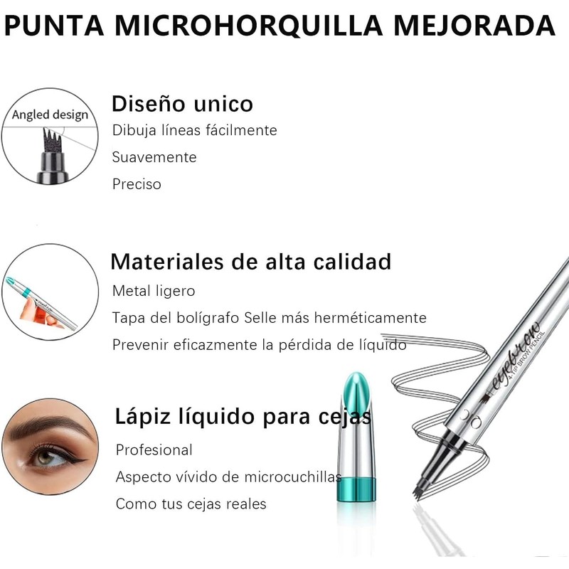 Lápiz de Cejas Microblading 3D (Paquete de 2) (5 pcs)