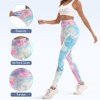 HLZOYOO Women's Leggings Seamless Tie-Dyed Yoga Pants (US, Alpha, Large,
