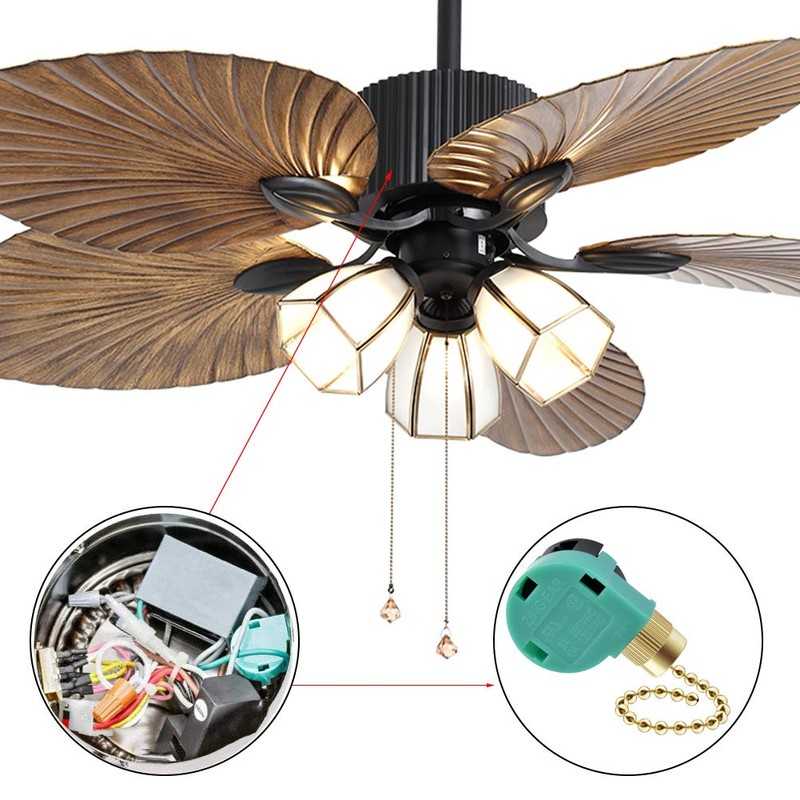 Topbuti 3 Pack Ceiling Fan Switch 3 Speed 4 Wire