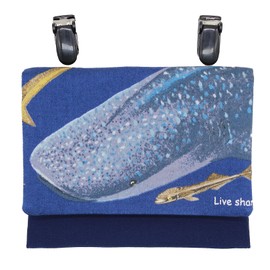 Jewelry Shop M Pok Mobile Pocket, Clip, Pocket Pouch, Elementary School Students, Boys, Children, Simple, Made in Japan, A (Whale Shark Design) Illustration Book Shark