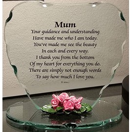 OnlineStreet Glass Plaque Gift for - Mum