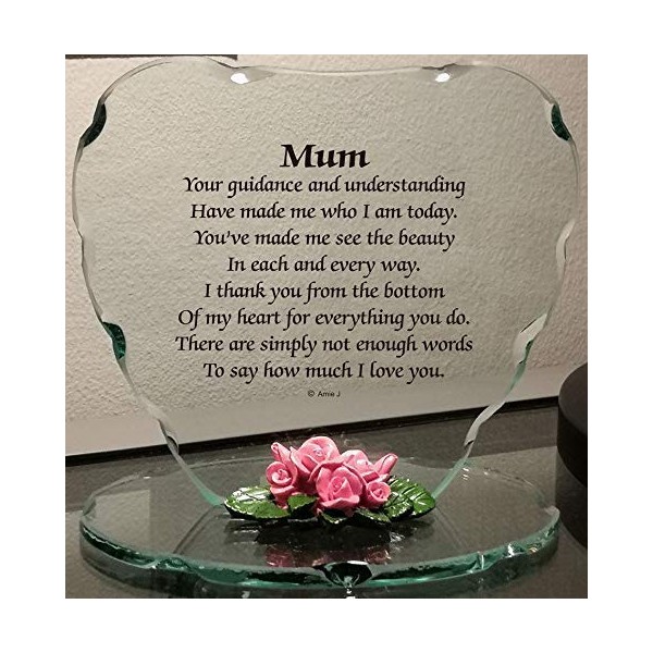 OnlineStreet Glass Plaque Gift for - Mum