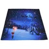 Christmas Tapestry Polyester Fiber Xmas Tree Santa Claus Pattern Hanging