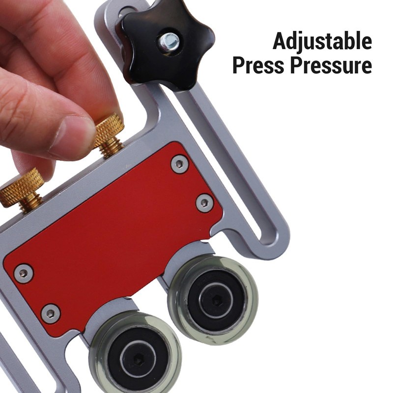 Table Saw Roller Jig, Bearing Roller Featherboard Double Wheel Sliding
