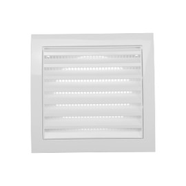 White ABS Plastic Exhaust Dryer Vent Cover - 4 Inch Fit - for Bathroom, Kitchen, Laundrie and Garage Ventilation Systems