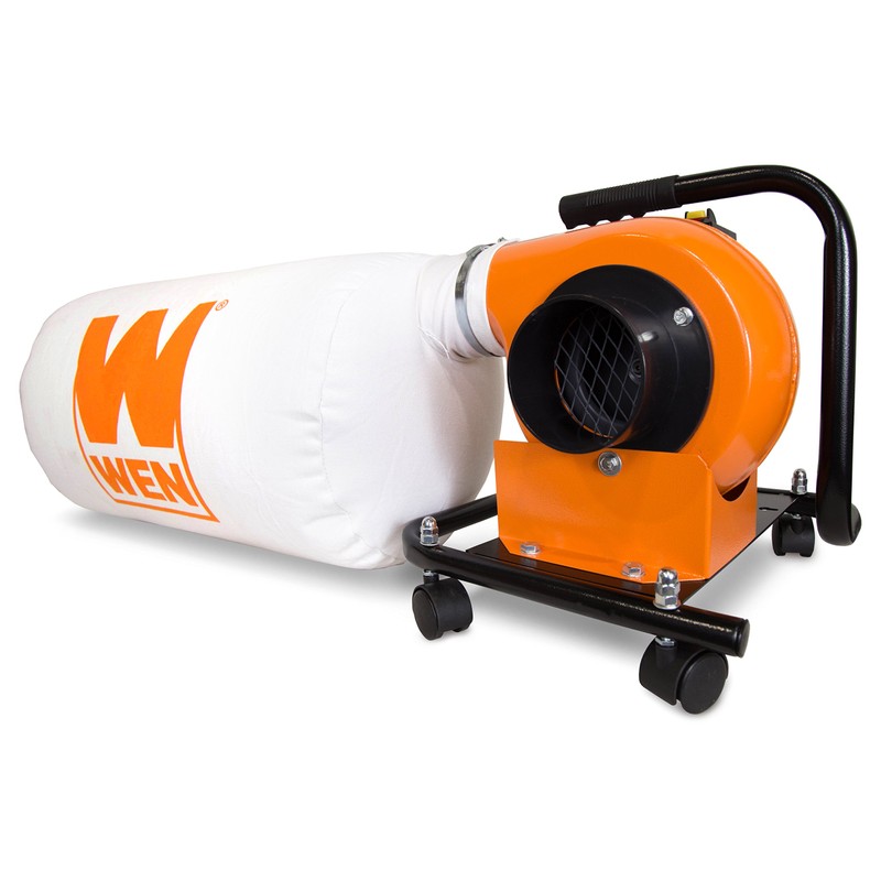 WEN Woodworking Dust Collector, 5.7-Amp Motor with 12-Gallon Bag, Mobile