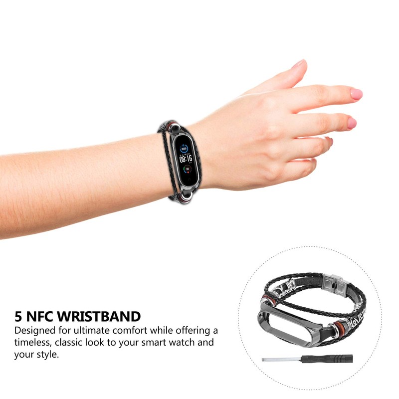Gatuida 2pcs Bead Bracelet for Retro Replacement Watchband Easy Install