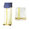 Cotton Dhoti Vesti Mundu 2 mtrs Color crema de una