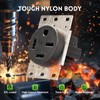 PLUGTUL NEMA 15-60R Flush Mounting Receptacle, 60Amp Receptacle Outlet, Straight