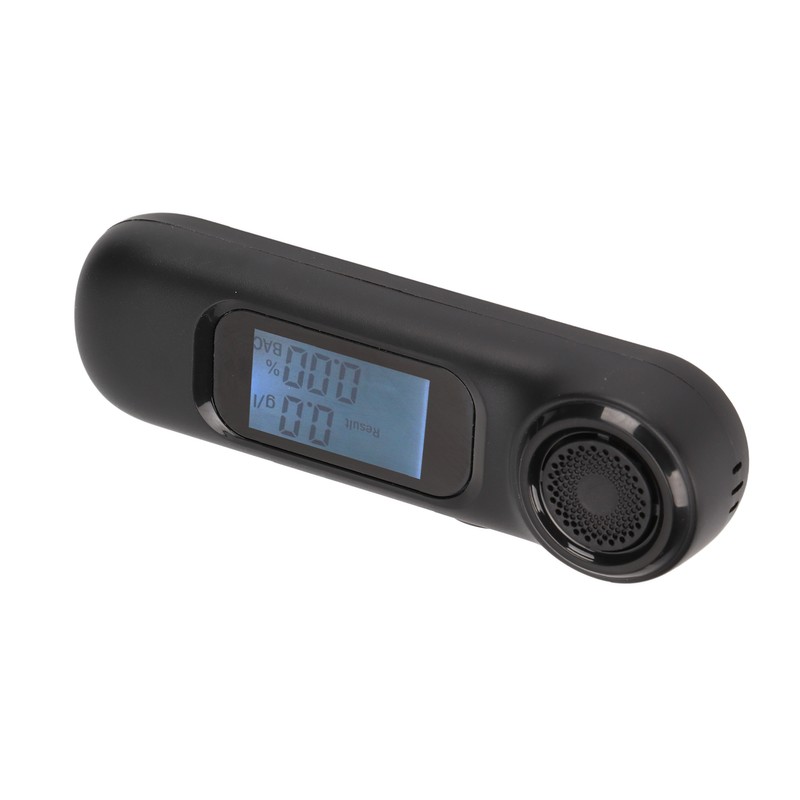 Black Portable Breathalyzer Noncontact High Accuracy Alcohol Tester USB Rechargeable