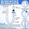 Condensate Trap with Built in Overflow Switch, 3/4" Standard PVC