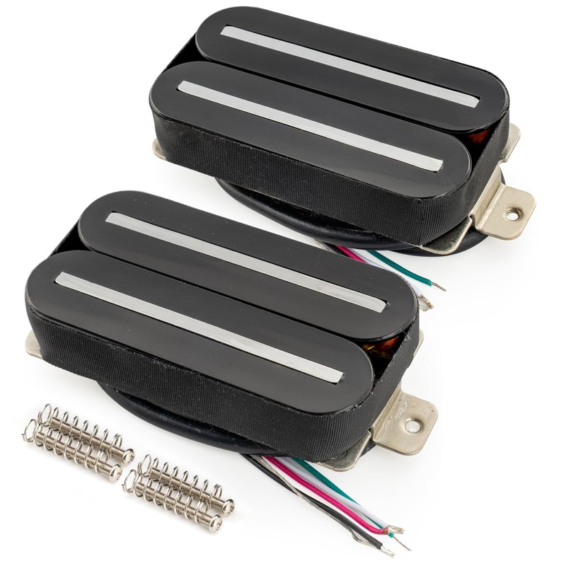 Musiclily Pro HH-DJRC Ceramic Rail Blade Humbucker Neck Bridge Pickups