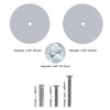 NAUBEA 1 Pack Door Hole Cover Plate Primed Gray Deadbolt