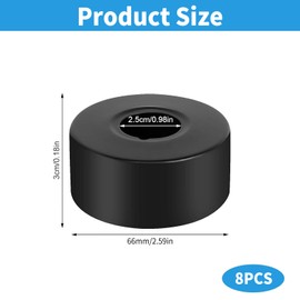 NCCHDZSW Set of 8 Cover Rosette Stainless Steel 66 x 25 x 30 mm Heating Pipe Rosette Shower Fitting Decorative Pipe Covers for Shower Faucet Decoration Kitchen Decoration