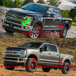 SDeelCase OE Mud Guards Splash Flap Set Fit 17-22 F250 F350 Super Duty w/ Fender Flare