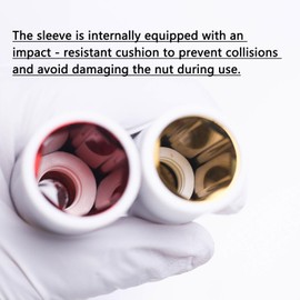 1/2" Drive Wheel Protector Impact Socket, Non-Marring Lug Nut Thin Wall Deep Socket Set, CR-MO, 6 Point, Color-Coded Protective Socket | Metric 15 17 19 21 22 mm (5 PCS)