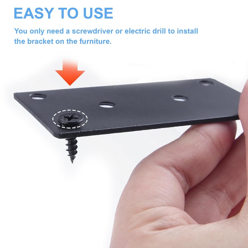 Flat Brackets for Wood Flat Mending Plate Straight Brace Flat