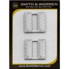 Smith & Warren 3/4"H Captain bars Collar Brass Insignia Embossed